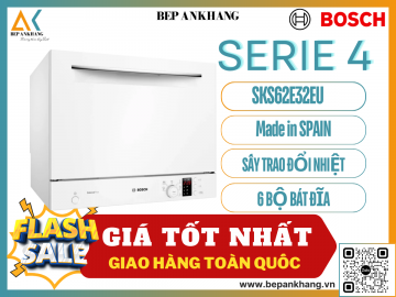 Máy Rữa Chén Mini để bàn Bosch Serie 4 SKS62E32EU - Made in Spain 